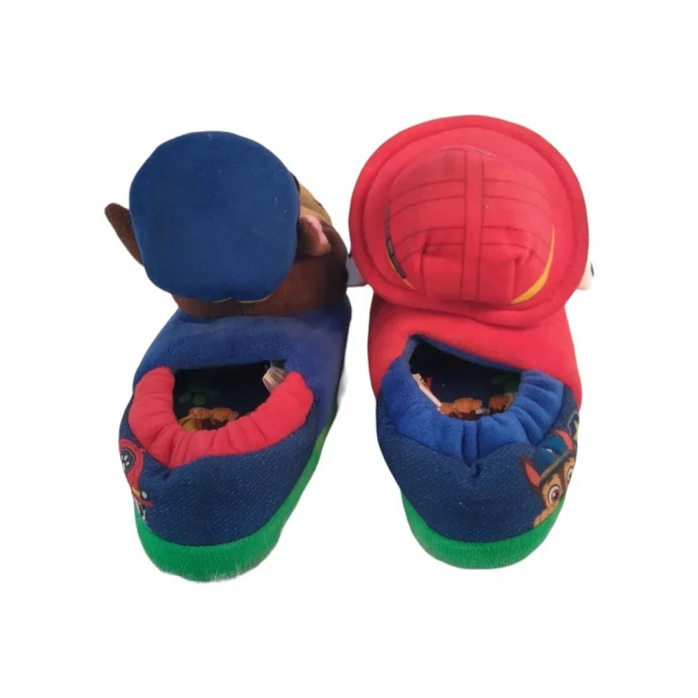 Nickelodeon Paw‎ Patrol Chase Marshall Kids Bootie Slippers/House Shoes 7-8